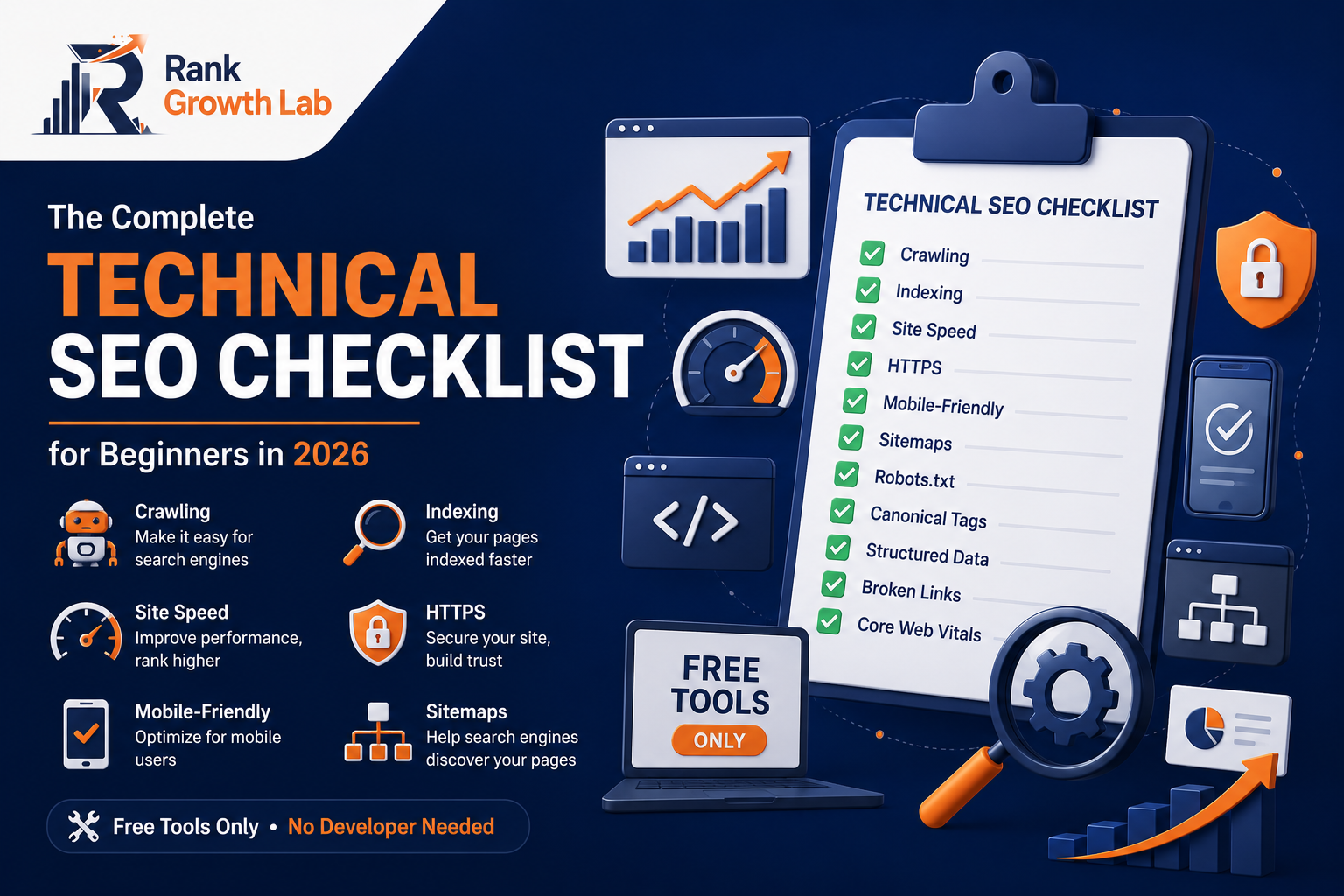 technical seo for beginners the complete checklist for 2026 — rank growth lab
